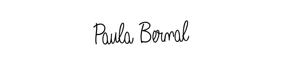 You should practise on your own different ways (Angelique-Rose-font-FFP) to write your name (Paula Bernal) in signature. don't let someone else do it for you. Paula Bernal signature style 5 images and pictures png