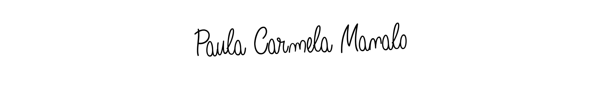 Check out images of Autograph of Paula Carmela Manalo name. Actor Paula Carmela Manalo Signature Style. Angelique-Rose-font-FFP is a professional sign style online. Paula Carmela Manalo signature style 5 images and pictures png