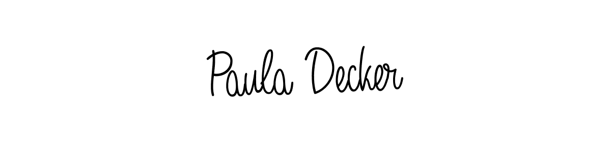 Angelique-Rose-font-FFP is a professional signature style that is perfect for those who want to add a touch of class to their signature. It is also a great choice for those who want to make their signature more unique. Get Paula Decker name to fancy signature for free. Paula Decker signature style 5 images and pictures png