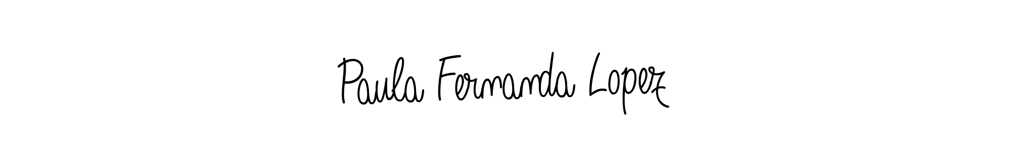 Create a beautiful signature design for name Paula Fernanda Lopez. With this signature (Angelique-Rose-font-FFP) fonts, you can make a handwritten signature for free. Paula Fernanda Lopez signature style 5 images and pictures png