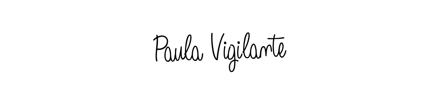 How to Draw Paula Vigilante signature style? Angelique-Rose-font-FFP is a latest design signature styles for name Paula Vigilante. Paula Vigilante signature style 5 images and pictures png