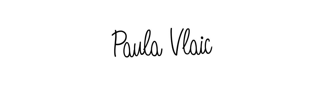 Paula Vlaic stylish signature style. Best Handwritten Sign (Angelique-Rose-font-FFP) for my name. Handwritten Signature Collection Ideas for my name Paula Vlaic. Paula Vlaic signature style 5 images and pictures png