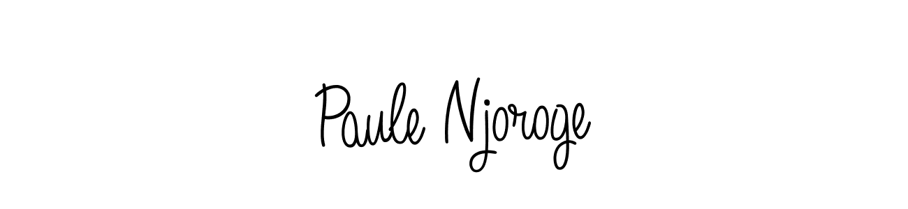 Make a beautiful signature design for name Paule Njoroge. Use this online signature maker to create a handwritten signature for free. Paule Njoroge signature style 5 images and pictures png