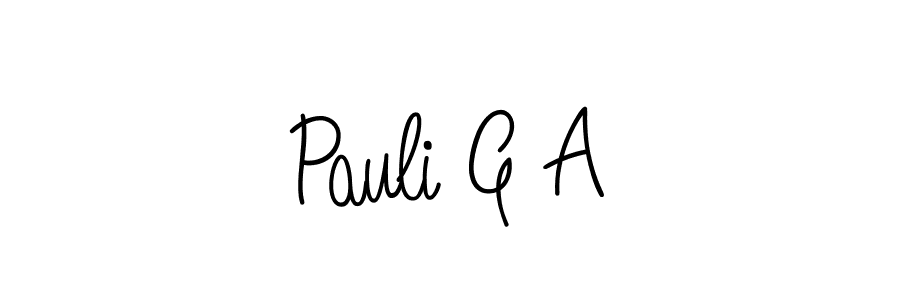 Create a beautiful signature design for name Pauli G A. With this signature (Angelique-Rose-font-FFP) fonts, you can make a handwritten signature for free. Pauli G A signature style 5 images and pictures png