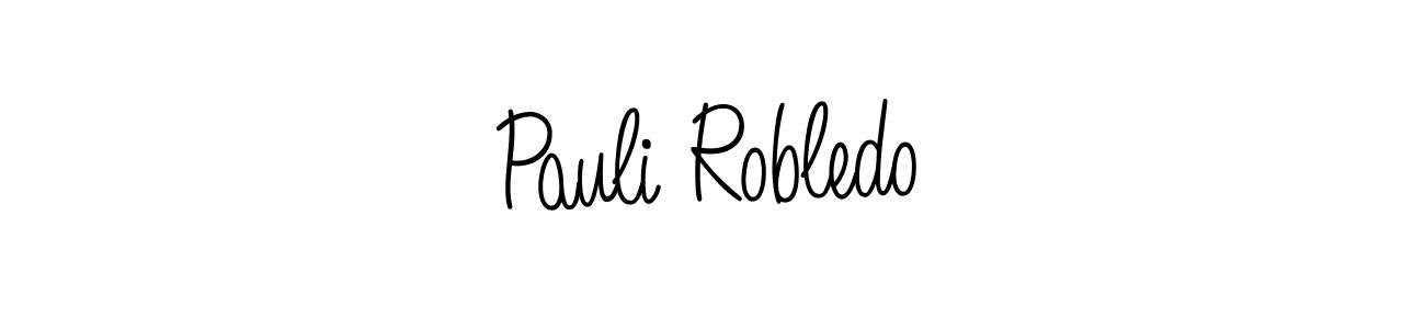 How to make Pauli Robledo signature? Angelique-Rose-font-FFP is a professional autograph style. Create handwritten signature for Pauli Robledo name. Pauli Robledo signature style 5 images and pictures png