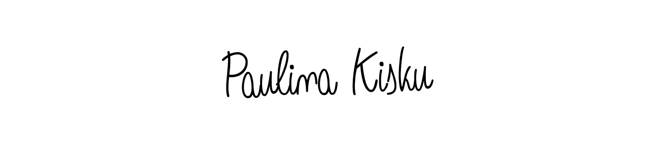 The best way (Angelique-Rose-font-FFP) to make a short signature is to pick only two or three words in your name. The name Paulina Kisku include a total of six letters. For converting this name. Paulina Kisku signature style 5 images and pictures png