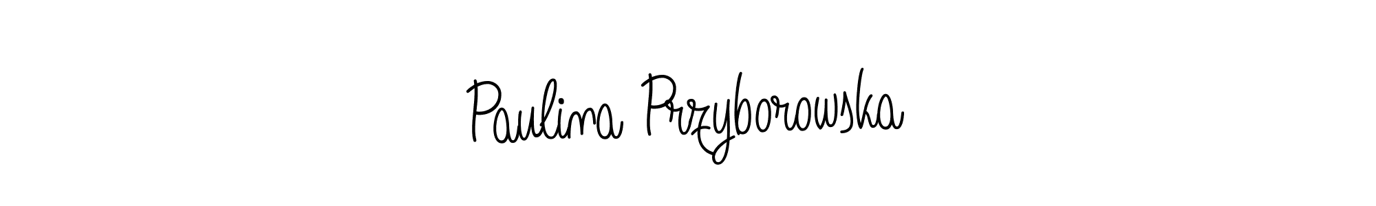 Make a beautiful signature design for name Paulina Przyborowska. Use this online signature maker to create a handwritten signature for free. Paulina Przyborowska signature style 5 images and pictures png