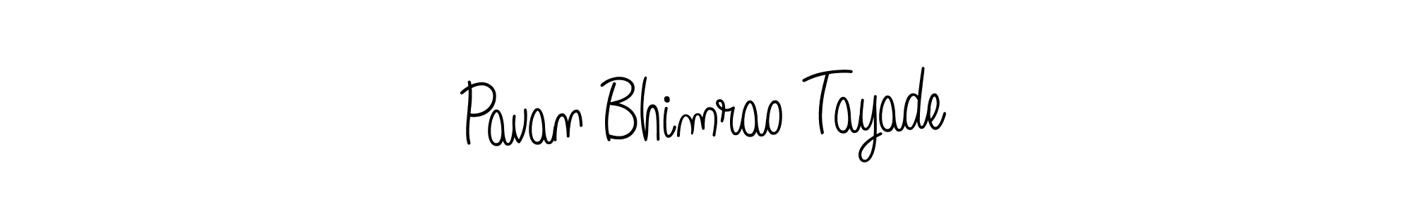 Create a beautiful signature design for name Pavan Bhimrao Tayade. With this signature (Angelique-Rose-font-FFP) fonts, you can make a handwritten signature for free. Pavan Bhimrao Tayade signature style 5 images and pictures png