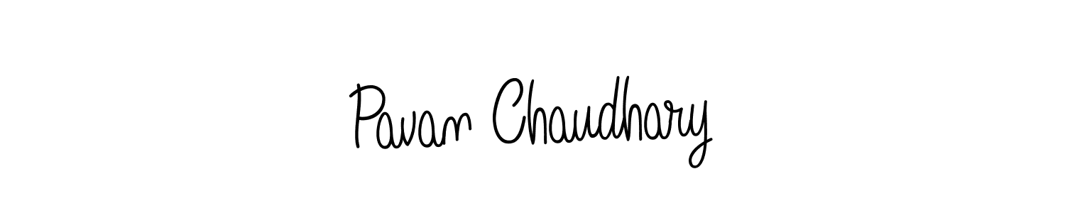 Pavan Chaudhary stylish signature style. Best Handwritten Sign (Angelique-Rose-font-FFP) for my name. Handwritten Signature Collection Ideas for my name Pavan Chaudhary. Pavan Chaudhary signature style 5 images and pictures png