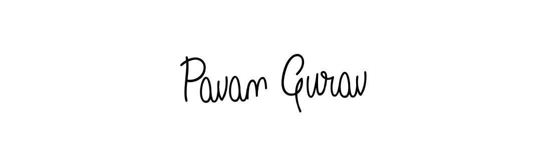 Create a beautiful signature design for name Pavan Gurav. With this signature (Angelique-Rose-font-FFP) fonts, you can make a handwritten signature for free. Pavan Gurav signature style 5 images and pictures png