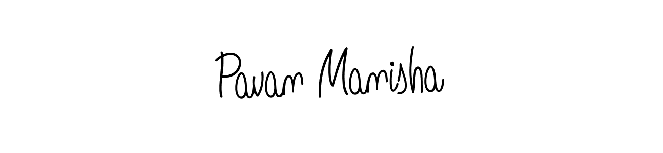 Make a beautiful signature design for name Pavan Manisha. Use this online signature maker to create a handwritten signature for free. Pavan Manisha signature style 5 images and pictures png