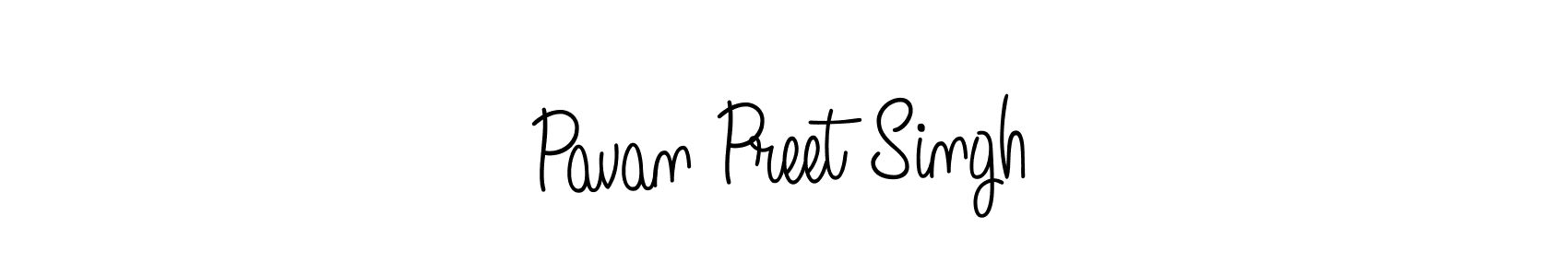 Make a beautiful signature design for name Pavan Preet Singh. With this signature (Angelique-Rose-font-FFP) style, you can create a handwritten signature for free. Pavan Preet Singh signature style 5 images and pictures png