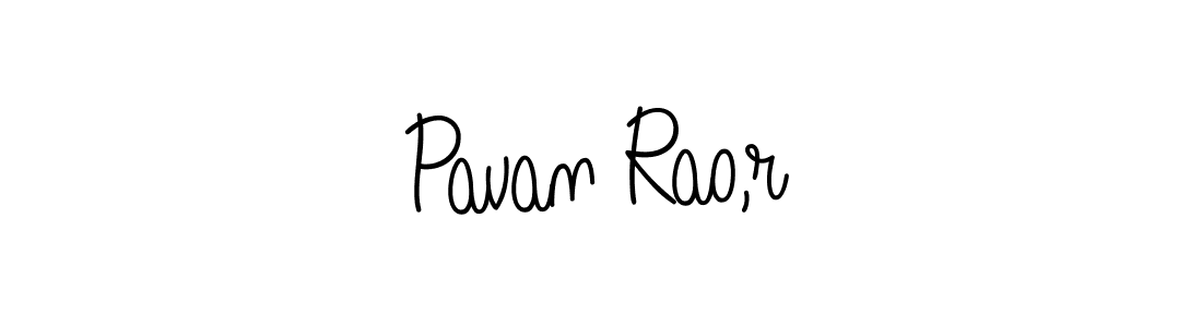 Create a beautiful signature design for name Pavan Rao,r. With this signature (Angelique-Rose-font-FFP) fonts, you can make a handwritten signature for free. Pavan Rao,r signature style 5 images and pictures png