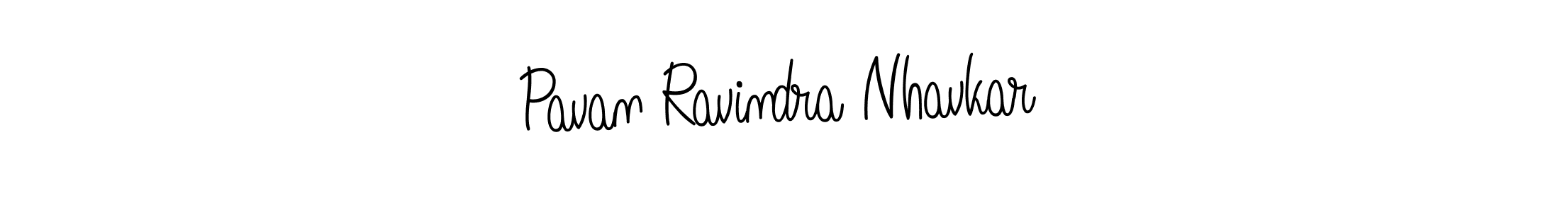 Create a beautiful signature design for name Pavan Ravindra Nhavkar. With this signature (Angelique-Rose-font-FFP) fonts, you can make a handwritten signature for free. Pavan Ravindra Nhavkar signature style 5 images and pictures png