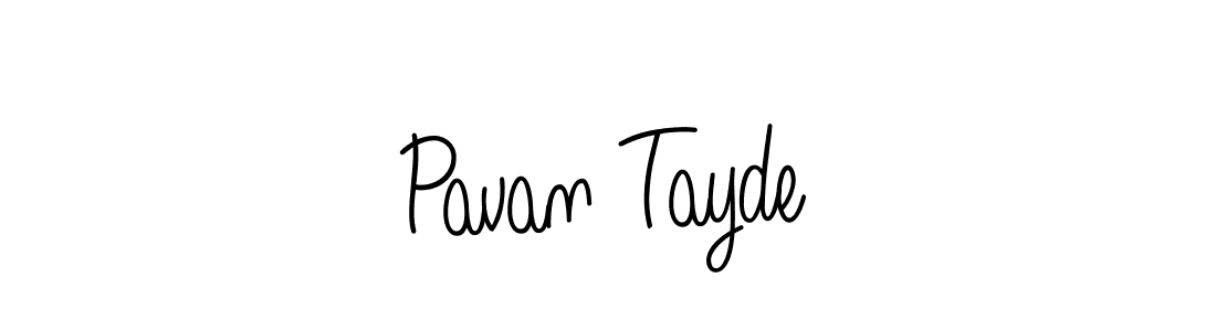 How to make Pavan Tayde name signature. Use Angelique-Rose-font-FFP style for creating short signs online. This is the latest handwritten sign. Pavan Tayde signature style 5 images and pictures png