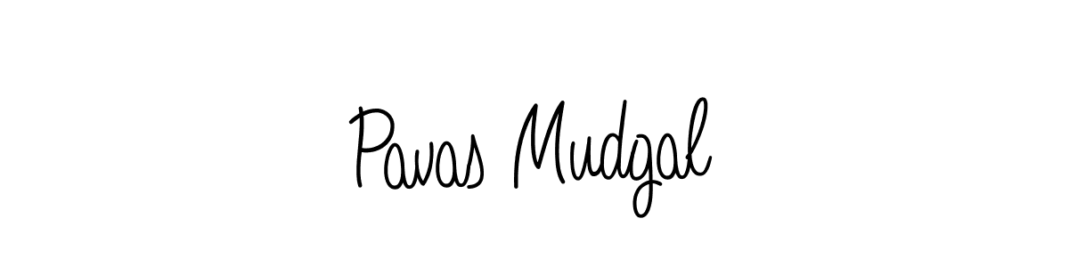 The best way (Angelique-Rose-font-FFP) to make a short signature is to pick only two or three words in your name. The name Pavas Mudgal include a total of six letters. For converting this name. Pavas Mudgal signature style 5 images and pictures png