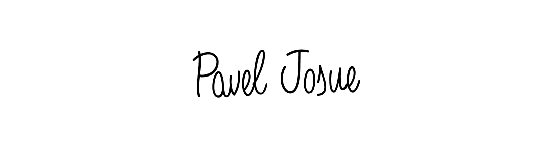 Use a signature maker to create a handwritten signature online. With this signature software, you can design (Angelique-Rose-font-FFP) your own signature for name Pavel Josue. Pavel Josue signature style 5 images and pictures png