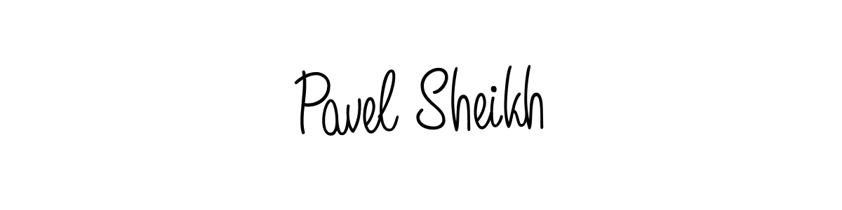 Design your own signature with our free online signature maker. With this signature software, you can create a handwritten (Angelique-Rose-font-FFP) signature for name Pavel Sheikh. Pavel Sheikh signature style 5 images and pictures png
