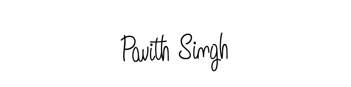 Use a signature maker to create a handwritten signature online. With this signature software, you can design (Angelique-Rose-font-FFP) your own signature for name Pavith Singh. Pavith Singh signature style 5 images and pictures png