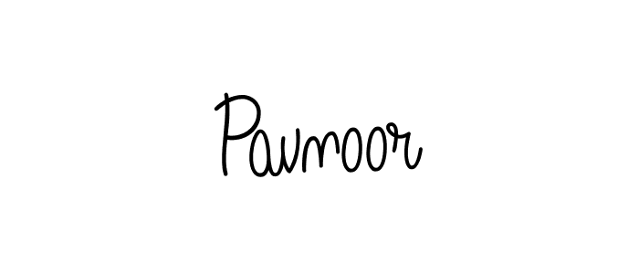 Best and Professional Signature Style for Pavnoor. Angelique-Rose-font-FFP Best Signature Style Collection. Pavnoor signature style 5 images and pictures png