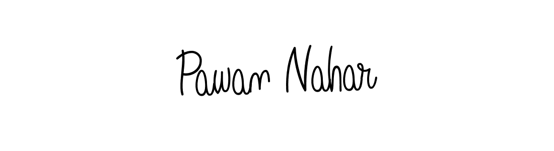 Design your own signature with our free online signature maker. With this signature software, you can create a handwritten (Angelique-Rose-font-FFP) signature for name Pawan Nahar. Pawan Nahar signature style 5 images and pictures png