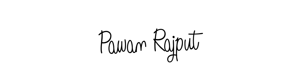 Use a signature maker to create a handwritten signature online. With this signature software, you can design (Angelique-Rose-font-FFP) your own signature for name Pawan Rajput. Pawan Rajput signature style 5 images and pictures png