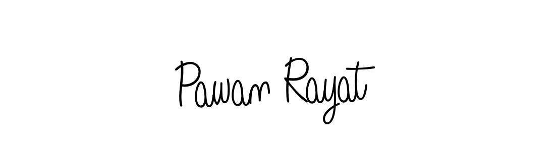 How to make Pawan Rayat name signature. Use Angelique-Rose-font-FFP style for creating short signs online. This is the latest handwritten sign. Pawan Rayat signature style 5 images and pictures png