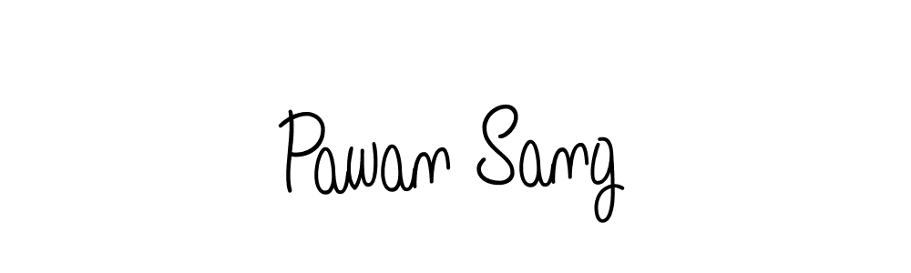 Design your own signature with our free online signature maker. With this signature software, you can create a handwritten (Angelique-Rose-font-FFP) signature for name Pawan Sang. Pawan Sang signature style 5 images and pictures png