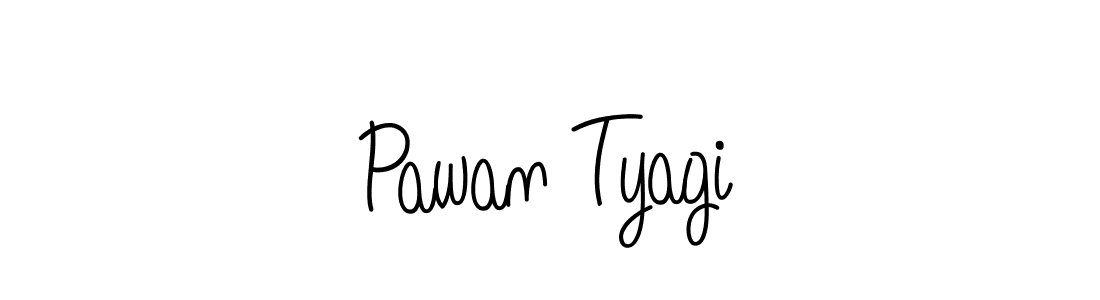 Use a signature maker to create a handwritten signature online. With this signature software, you can design (Angelique-Rose-font-FFP) your own signature for name Pawan Tyagi. Pawan Tyagi signature style 5 images and pictures png