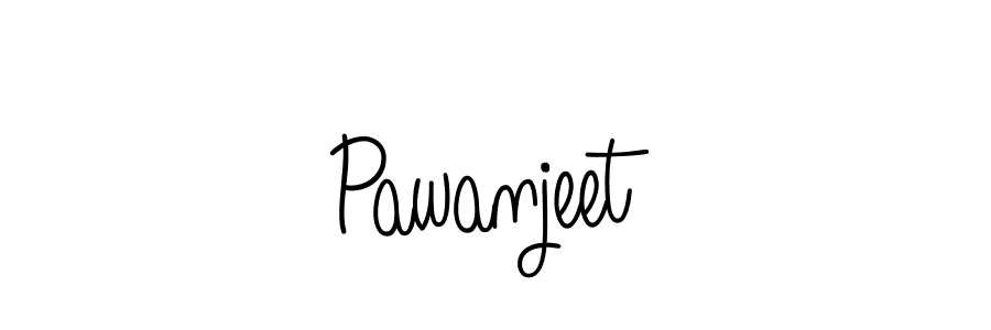 How to make Pawanjeet name signature. Use Angelique-Rose-font-FFP style for creating short signs online. This is the latest handwritten sign. Pawanjeet signature style 5 images and pictures png