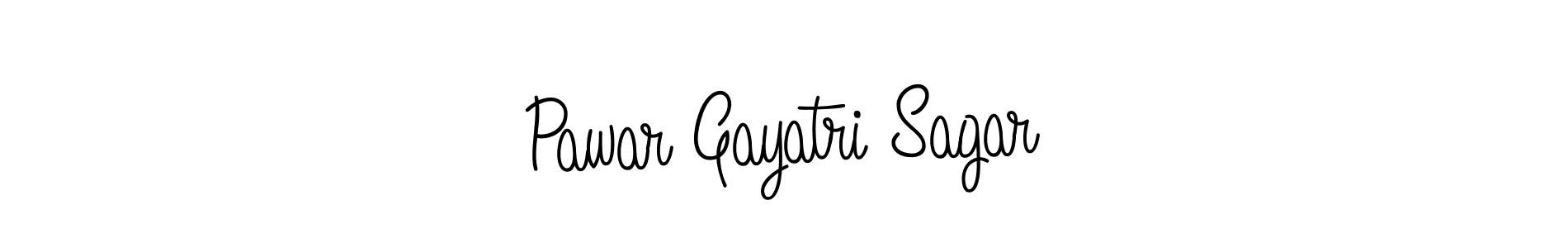 Create a beautiful signature design for name Pawar Gayatri Sagar. With this signature (Angelique-Rose-font-FFP) fonts, you can make a handwritten signature for free. Pawar Gayatri Sagar signature style 5 images and pictures png