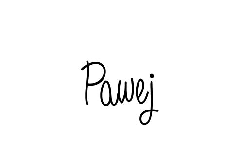 Use a signature maker to create a handwritten signature online. With this signature software, you can design (Angelique-Rose-font-FFP) your own signature for name Pawej. Pawej signature style 5 images and pictures png