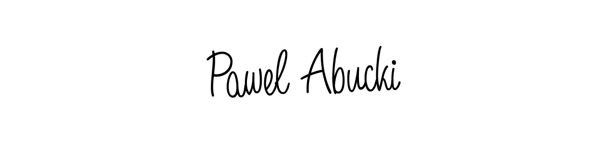 Design your own signature with our free online signature maker. With this signature software, you can create a handwritten (Angelique-Rose-font-FFP) signature for name Pawel Abucki. Pawel Abucki signature style 5 images and pictures png