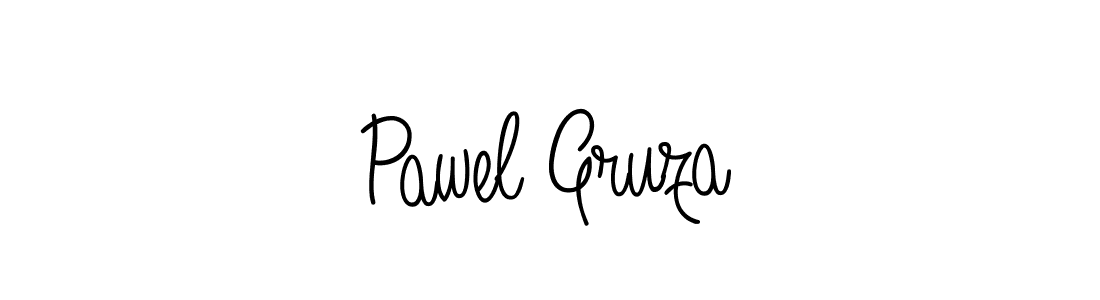Make a beautiful signature design for name Pawel Gruza. With this signature (Angelique-Rose-font-FFP) style, you can create a handwritten signature for free. Pawel Gruza signature style 5 images and pictures png