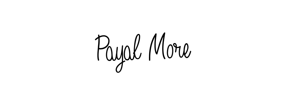 Create a beautiful signature design for name Payal More. With this signature (Angelique-Rose-font-FFP) fonts, you can make a handwritten signature for free. Payal More signature style 5 images and pictures png