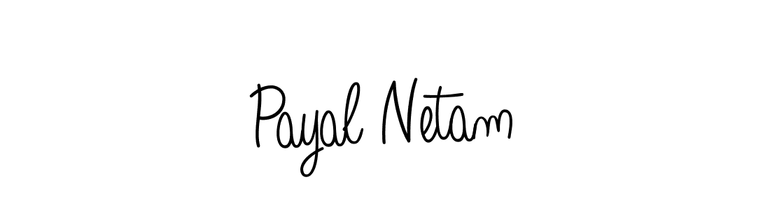 Design your own signature with our free online signature maker. With this signature software, you can create a handwritten (Angelique-Rose-font-FFP) signature for name Payal Netam. Payal Netam signature style 5 images and pictures png