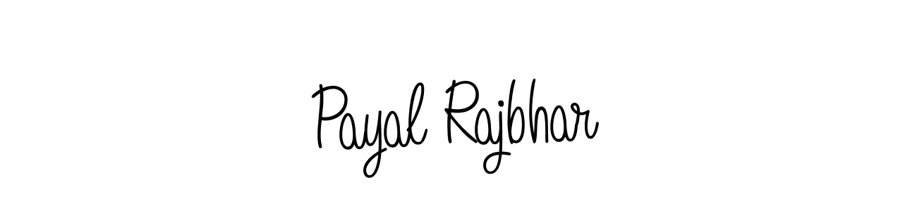 The best way (Angelique-Rose-font-FFP) to make a short signature is to pick only two or three words in your name. The name Payal Rajbhar include a total of six letters. For converting this name. Payal Rajbhar signature style 5 images and pictures png