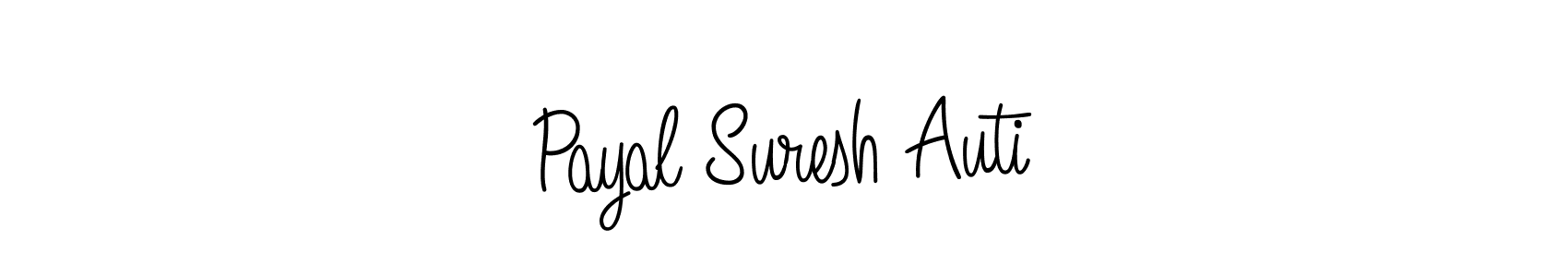 You should practise on your own different ways (Angelique-Rose-font-FFP) to write your name (Payal Suresh Auti) in signature. don't let someone else do it for you. Payal Suresh Auti signature style 5 images and pictures png