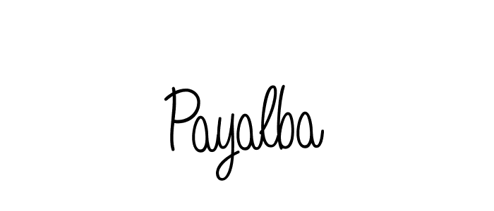 Use a signature maker to create a handwritten signature online. With this signature software, you can design (Angelique-Rose-font-FFP) your own signature for name Payalba. Payalba signature style 5 images and pictures png