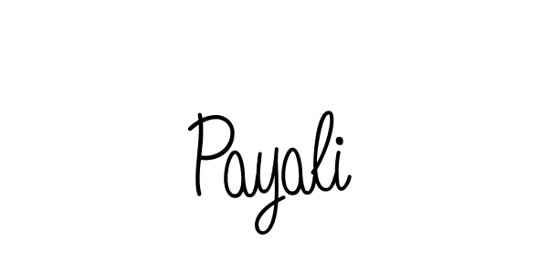 Make a beautiful signature design for name Payali. With this signature (Angelique-Rose-font-FFP) style, you can create a handwritten signature for free. Payali signature style 5 images and pictures png