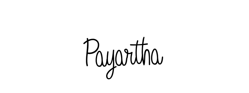 You should practise on your own different ways (Angelique-Rose-font-FFP) to write your name (Payartha) in signature. don't let someone else do it for you. Payartha signature style 5 images and pictures png