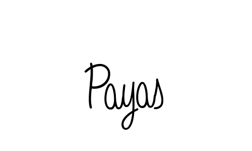 How to make Payas name signature. Use Angelique-Rose-font-FFP style for creating short signs online. This is the latest handwritten sign. Payas signature style 5 images and pictures png