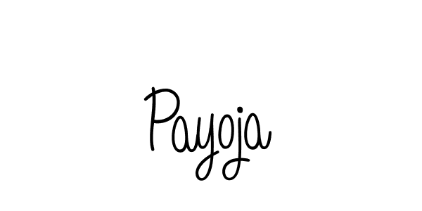 Design your own signature with our free online signature maker. With this signature software, you can create a handwritten (Angelique-Rose-font-FFP) signature for name Payoja. Payoja signature style 5 images and pictures png