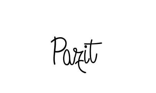 You should practise on your own different ways (Angelique-Rose-font-FFP) to write your name (Pazit) in signature. don't let someone else do it for you. Pazit signature style 5 images and pictures png