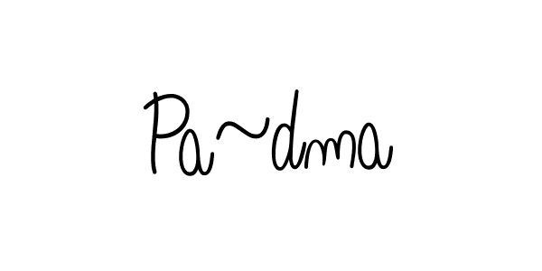 Create a beautiful signature design for name Pa~dma. With this signature (Angelique-Rose-font-FFP) fonts, you can make a handwritten signature for free. Pa~dma signature style 5 images and pictures png