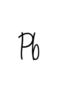 You should practise on your own different ways (Angelique-Rose-font-FFP) to write your name (Pb) in signature. don't let someone else do it for you. Pb signature style 5 images and pictures png