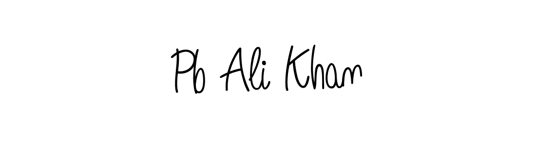 if you are searching for the best signature style for your name Pb Ali Khan. so please give up your signature search. here we have designed multiple signature styles  using Angelique-Rose-font-FFP. Pb Ali Khan signature style 5 images and pictures png