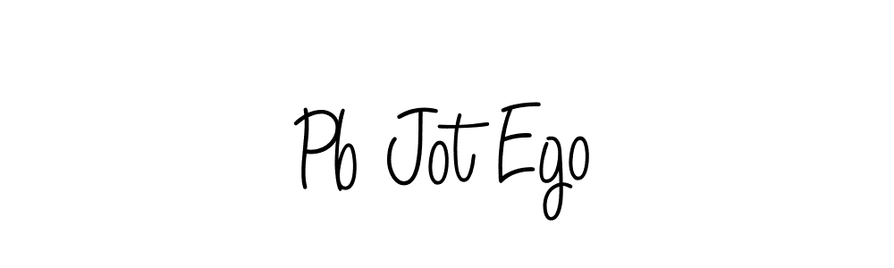 Pb Jot Ego stylish signature style. Best Handwritten Sign (Angelique-Rose-font-FFP) for my name. Handwritten Signature Collection Ideas for my name Pb Jot Ego. Pb Jot Ego signature style 5 images and pictures png
