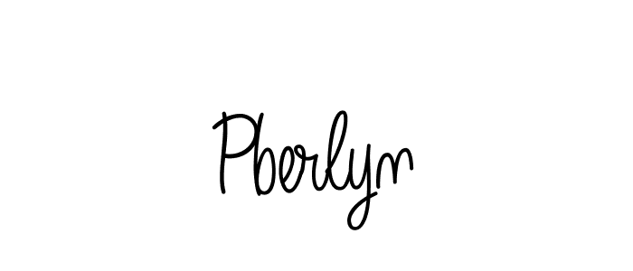 How to Draw Pberlyn signature style? Angelique-Rose-font-FFP is a latest design signature styles for name Pberlyn. Pberlyn signature style 5 images and pictures png
