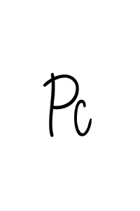 How to make Pc signature? Angelique-Rose-font-FFP is a professional autograph style. Create handwritten signature for Pc name. Pc signature style 5 images and pictures png